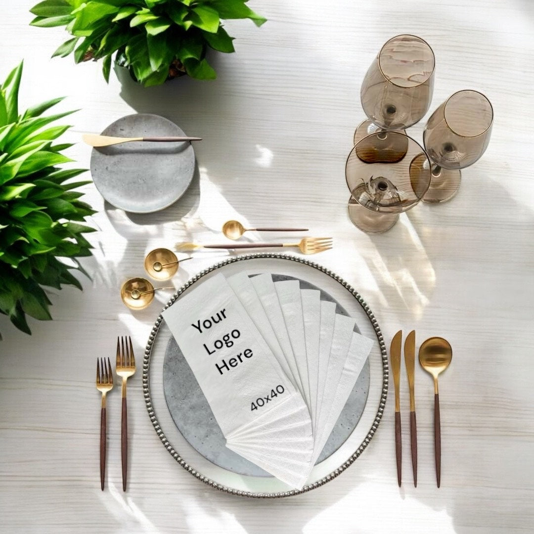 Flutra Professional Servietten 40X40 1/8 Buchfalz, 1000 Stück, 2-lagig, 1000 Blatt