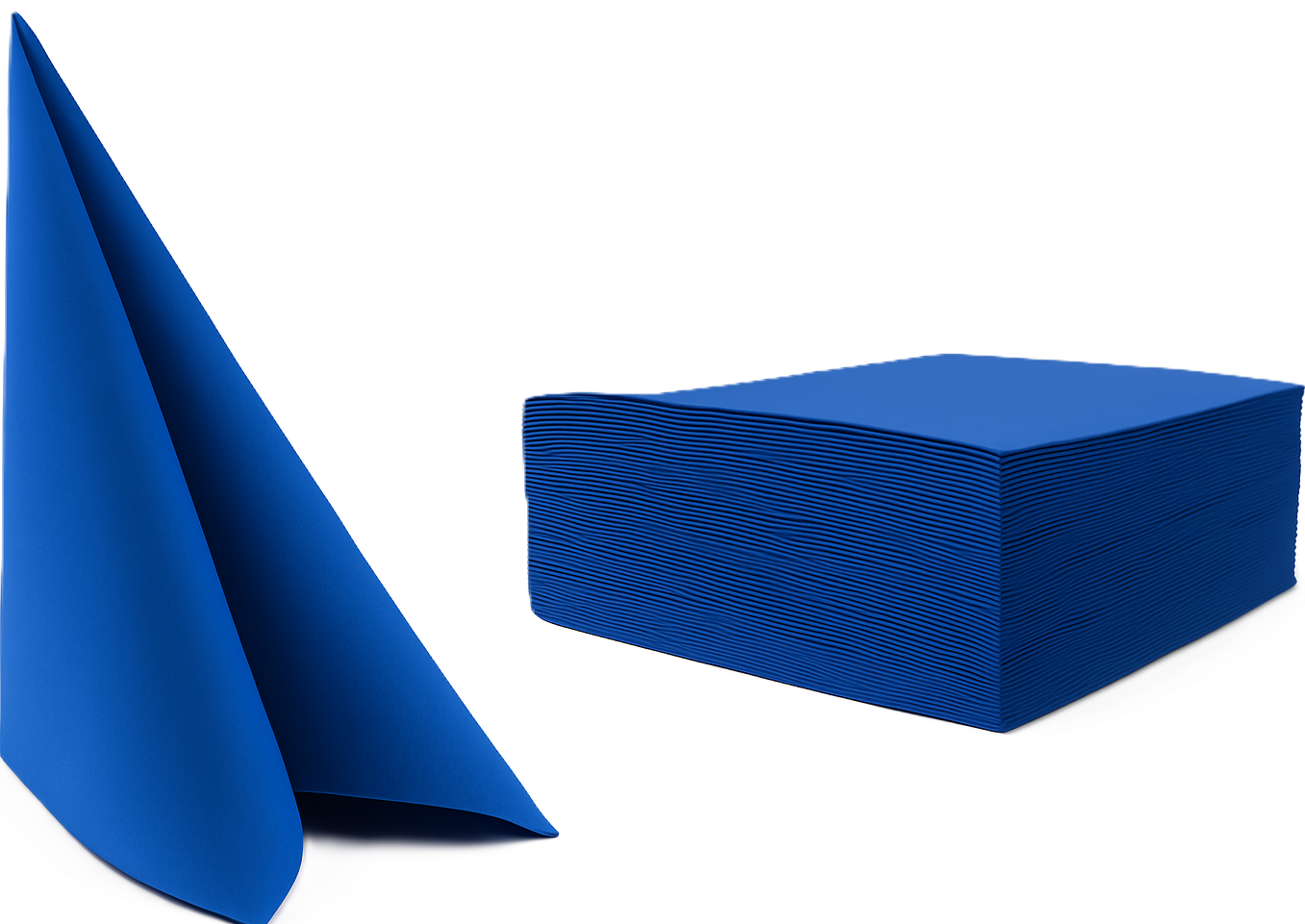 Airlaid salveta 40×40 plava, 1/4 savijanja, 600 listova u 12 kom (12 pakovanja od po 50)