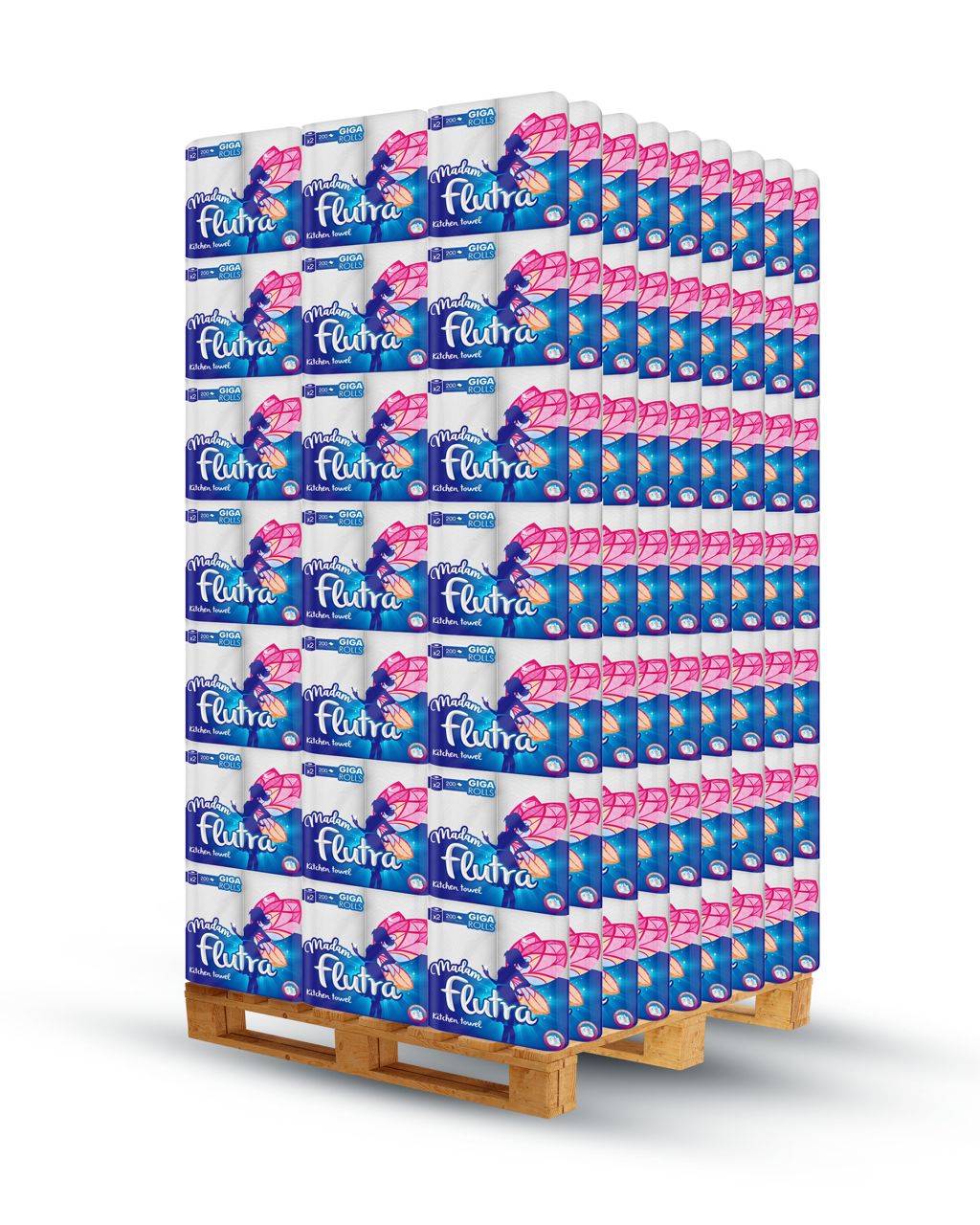 Madam Flutra Giga Roll 3-PLY 1/2, 378 Rolls