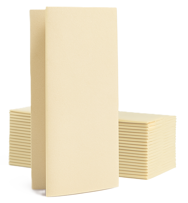 Airlaid Serviettenbuch Falz Champagner 40x40 , 600 Blatt (100713)