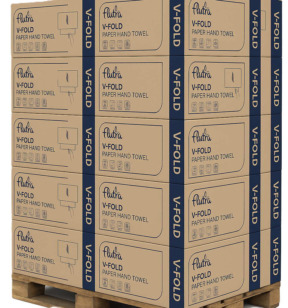 Essuie Mains Flutra Multi C, V, Z-Fold – 2 Épaisseurs 3000 Feuilles 15x200, Cellulose (100660)