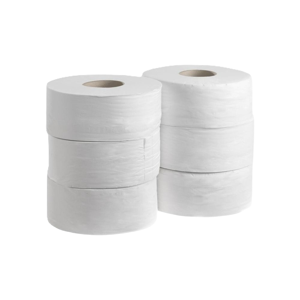 Flutra Jumbo Toilettenpapierrolle, 2-lagig, 6 Stück x 300 m