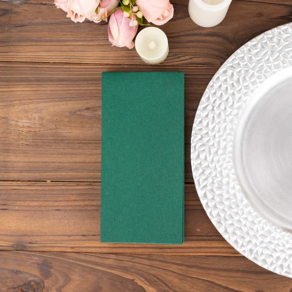 Airlaid Napkin Book Fold Green 40x40 1/8 Folds,600 Sheets 24 Pcs (24 Units of 25)