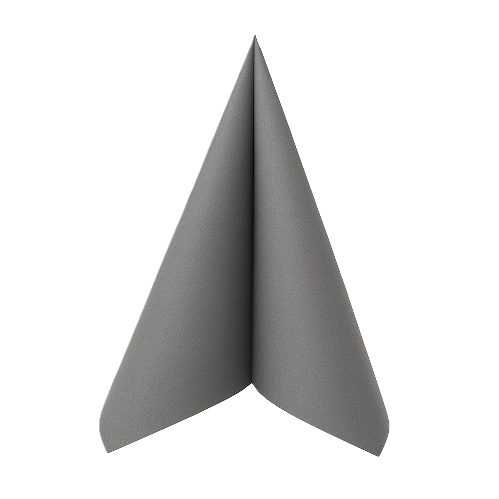 Airlaid salveta 40×40 siva, 1/4 savijanja, 600 listova u 12 kom (12 pakovanja od po 50)