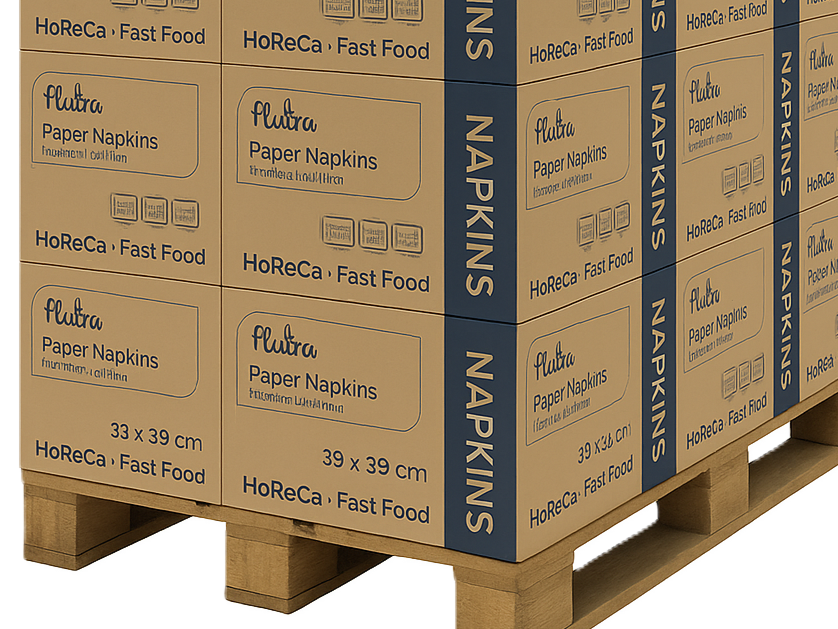 Flutra Serviette 33x33, 1-Lagig, 1/8 - 4000 Stück, Zellulose (100559)