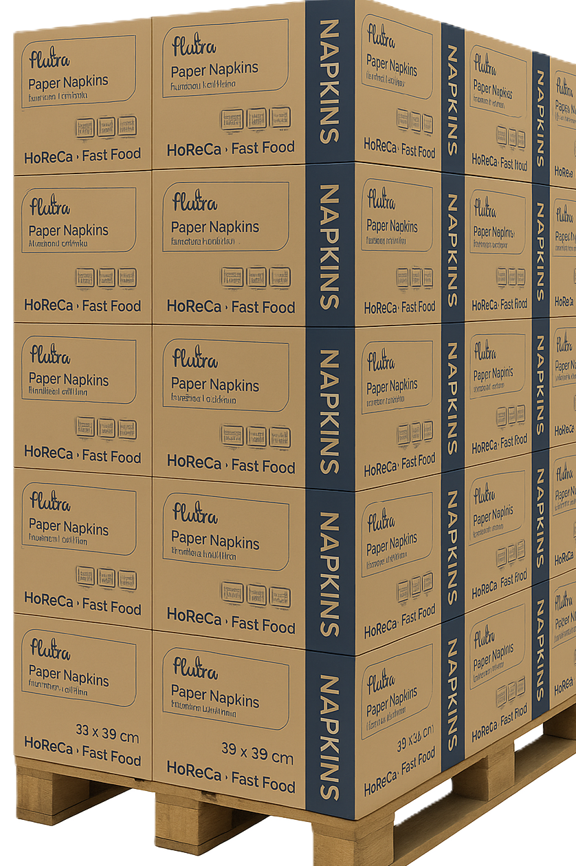 Salvetë Flutra Classic 33x33, 100 copë. 1-PLY, 2000 fletë në 20 copë (20 njësi nga 100)